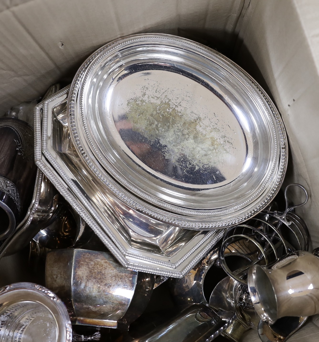 Victorian and later silver plate